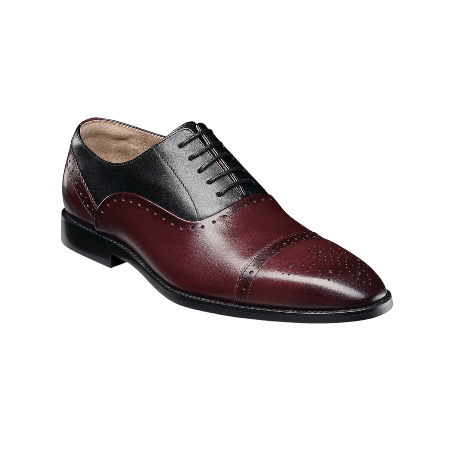 burgundy stacy adams dress shoes Stacy Adams Men's Dickinson Cap Toe Oxford Burgundy / 9