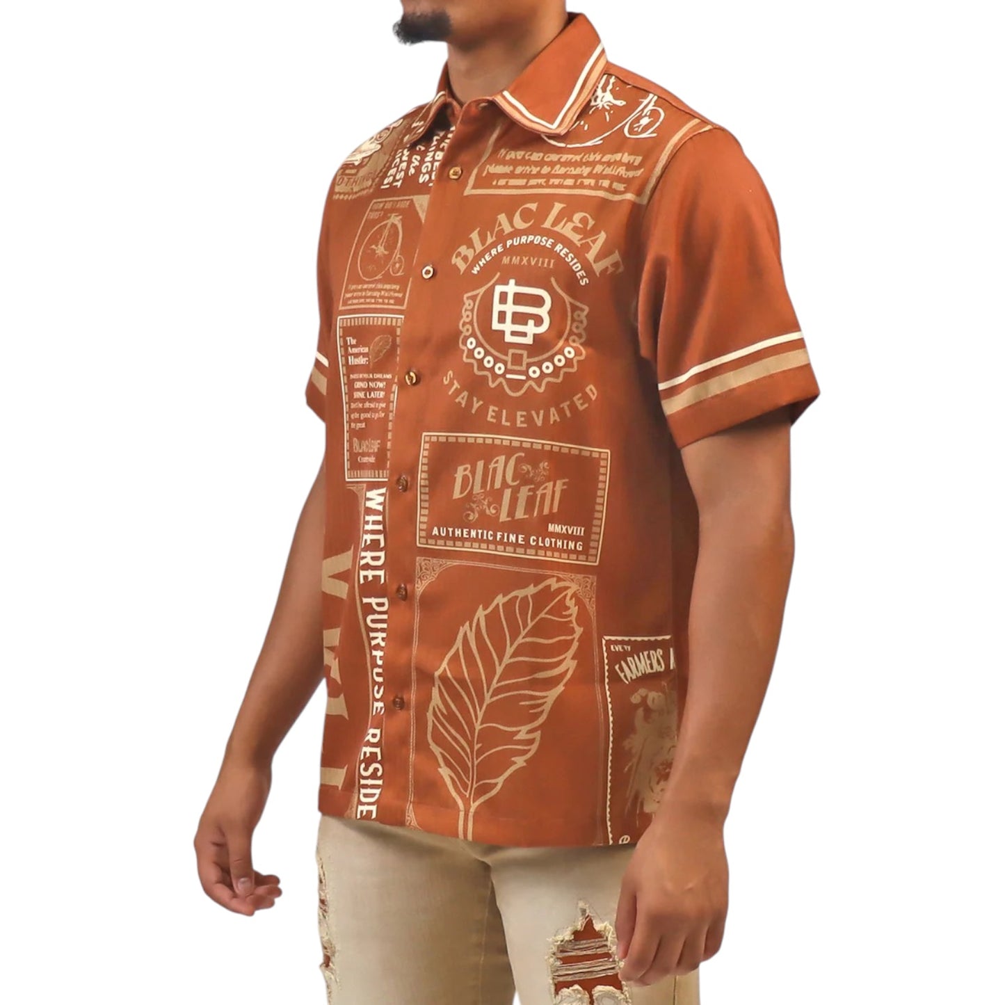 BLAC LEAF: Where Purpose Resides Button Up 003