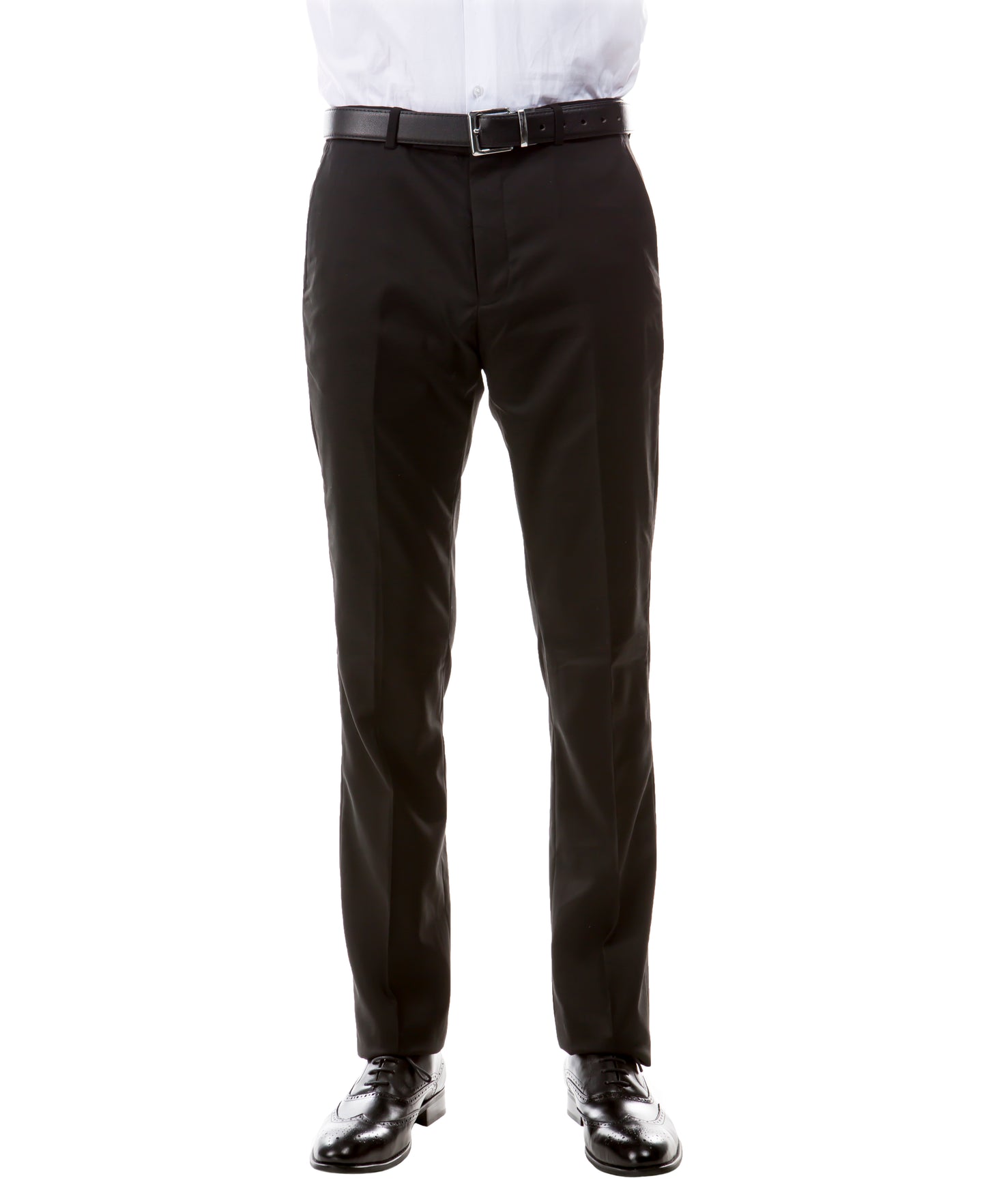 Zegarie Suit Separates Black Solid Men's Dress Pants
