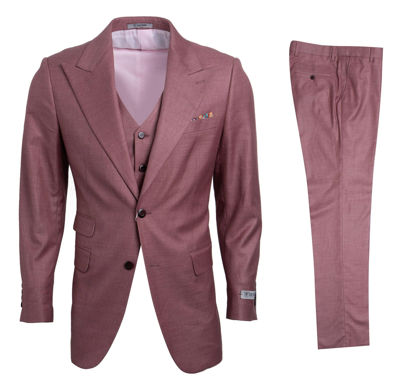 Stacy Adams Hybrid Fit Suit, Hope Salmon - Julinie