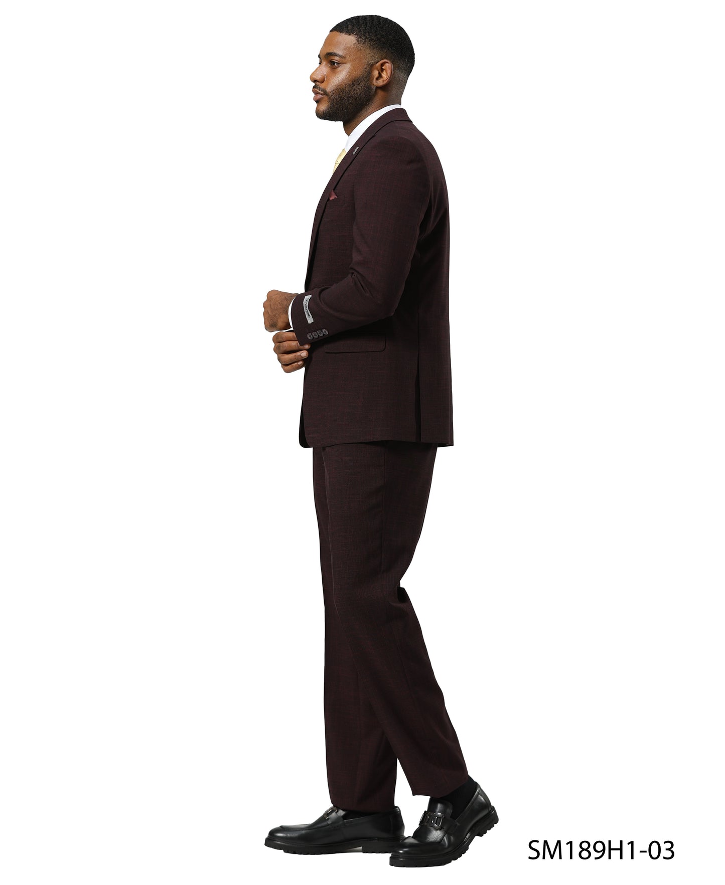 Mens Suit Tattersall Pattern by Stacy Adams