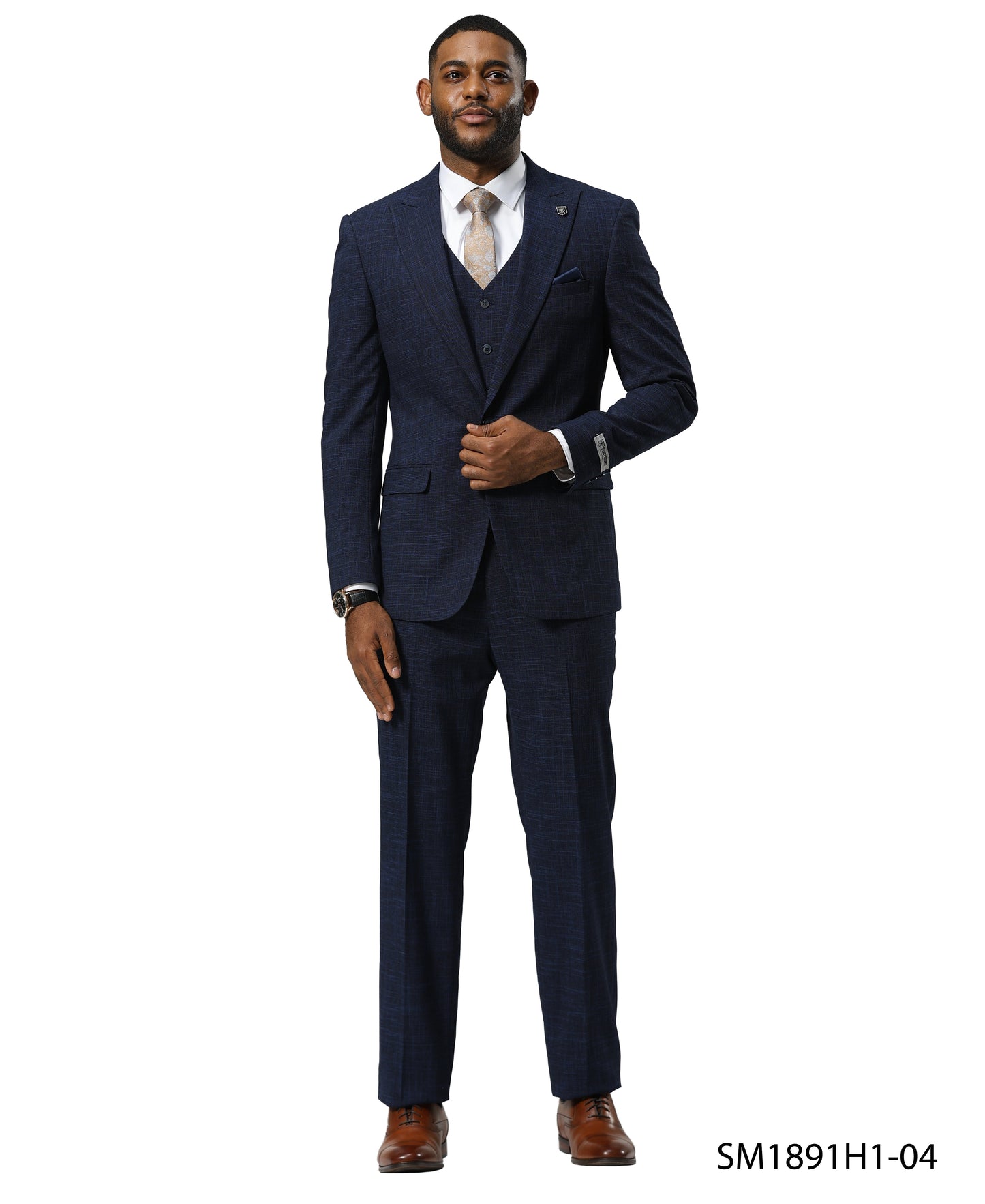 Mens Suit Tattersall Pattern by Stacy Adams