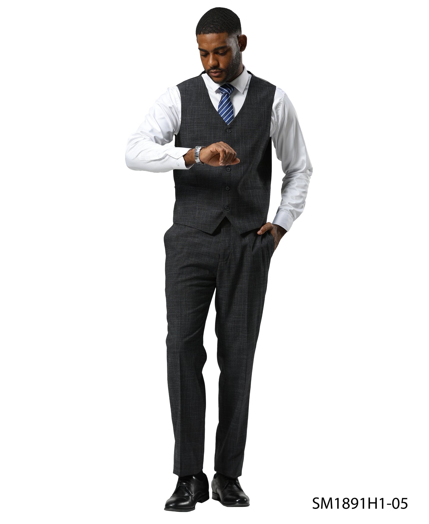 Mens Suit Tattersall Pattern by Stacy Adams