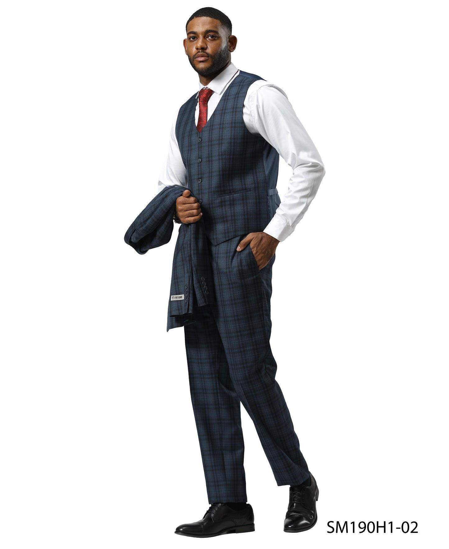 Mens Suit Glen Plaid by Stacy Adams