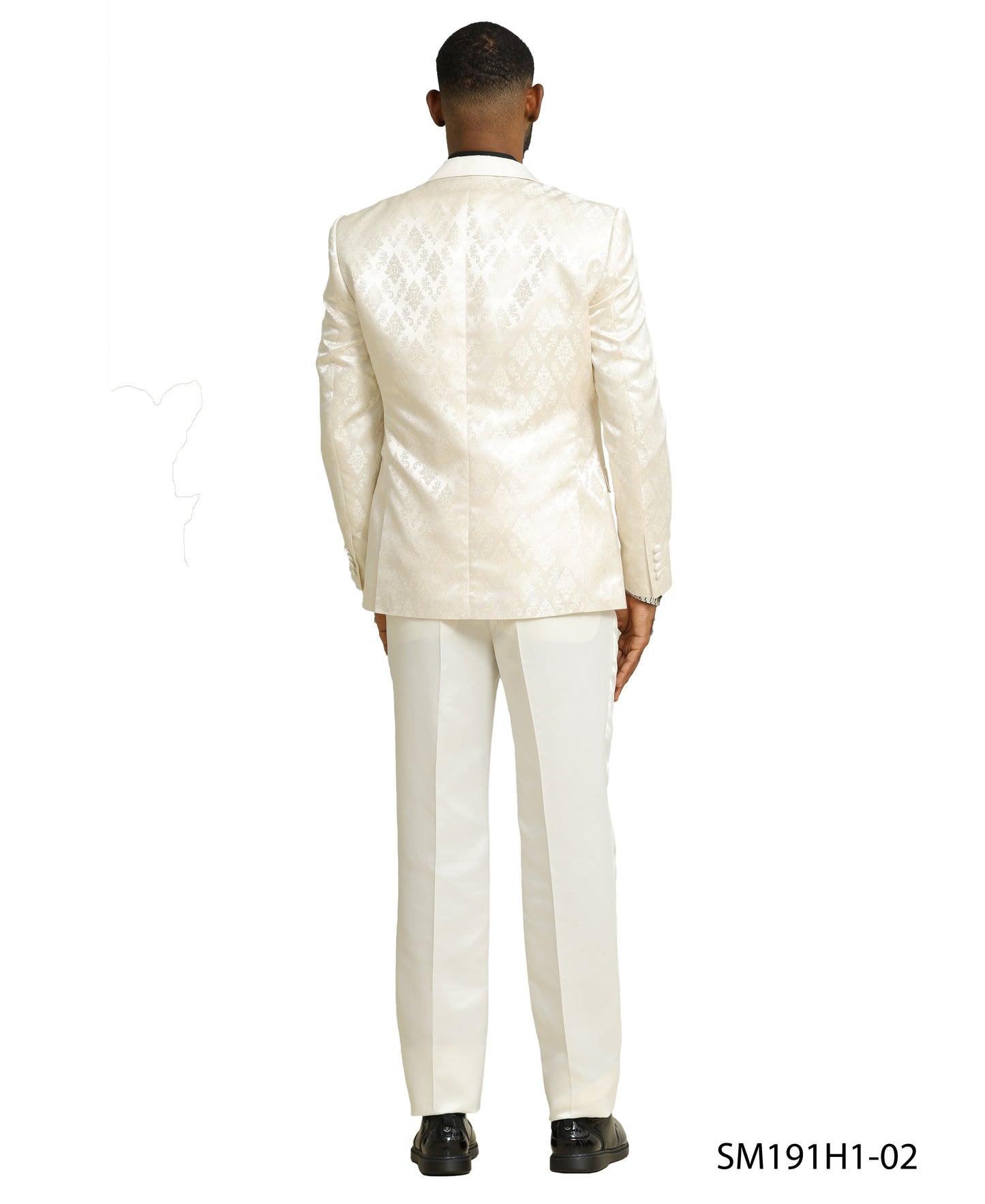 Mens Suit Satin Peak Lapel by Stacy Adams