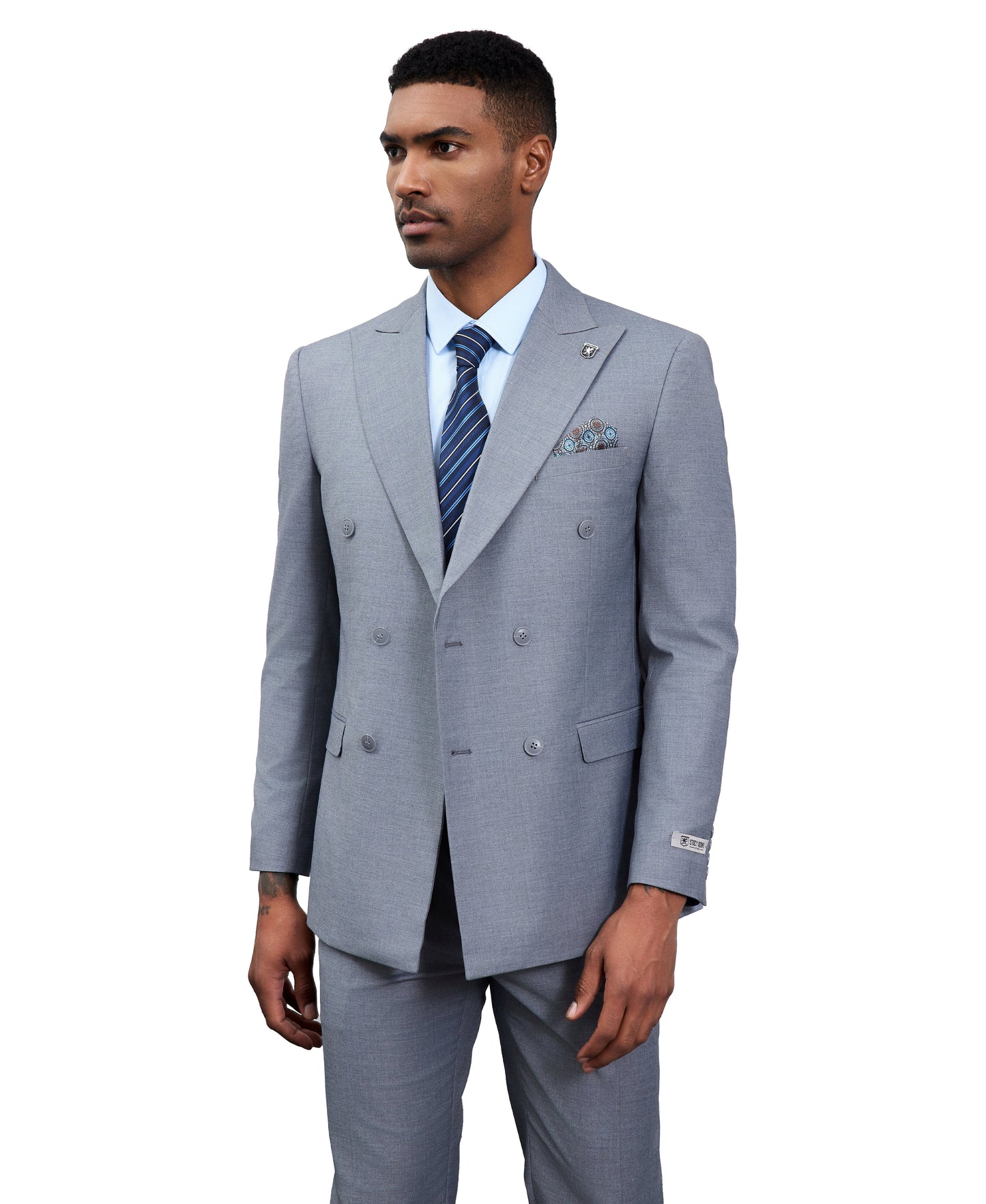 Mens Suit Double Breasted by Stacy Adams