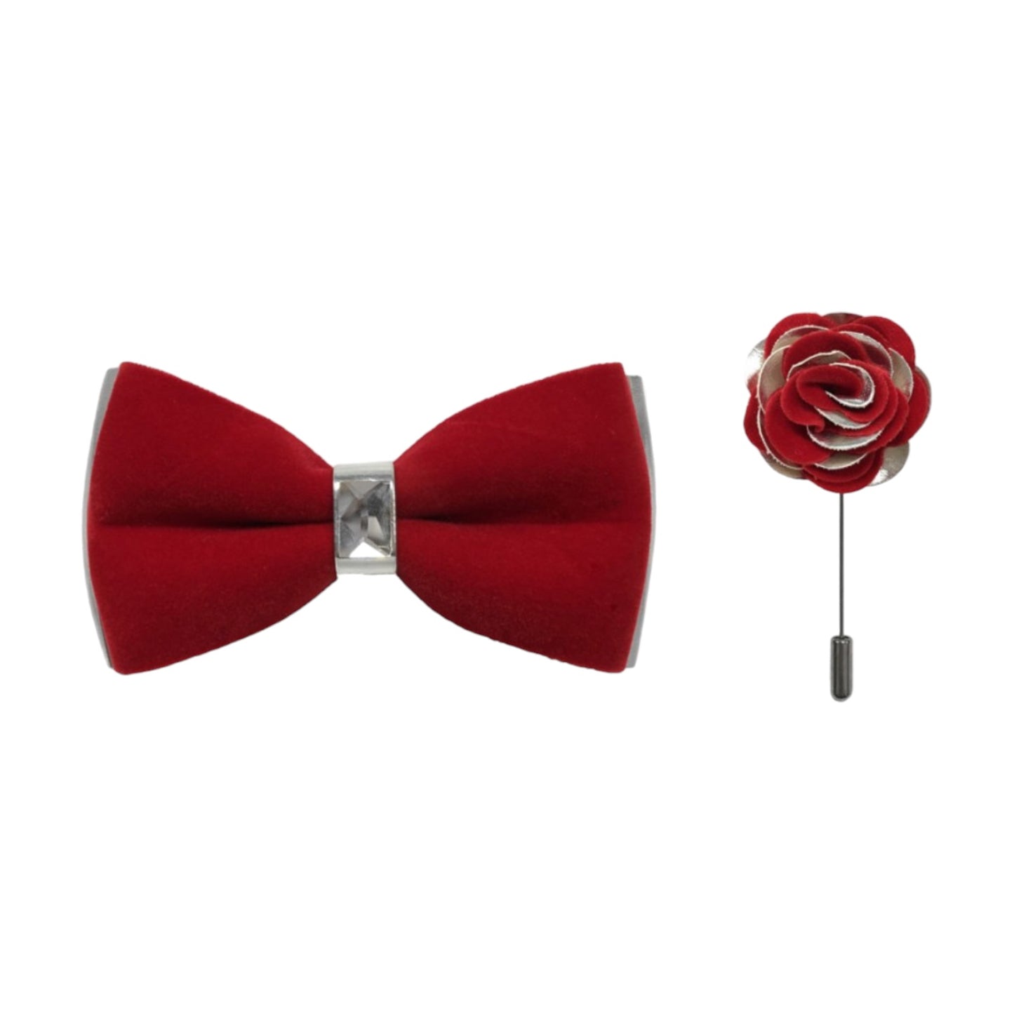 BRAND Q: Silver 2Tone Bow BPVS100
