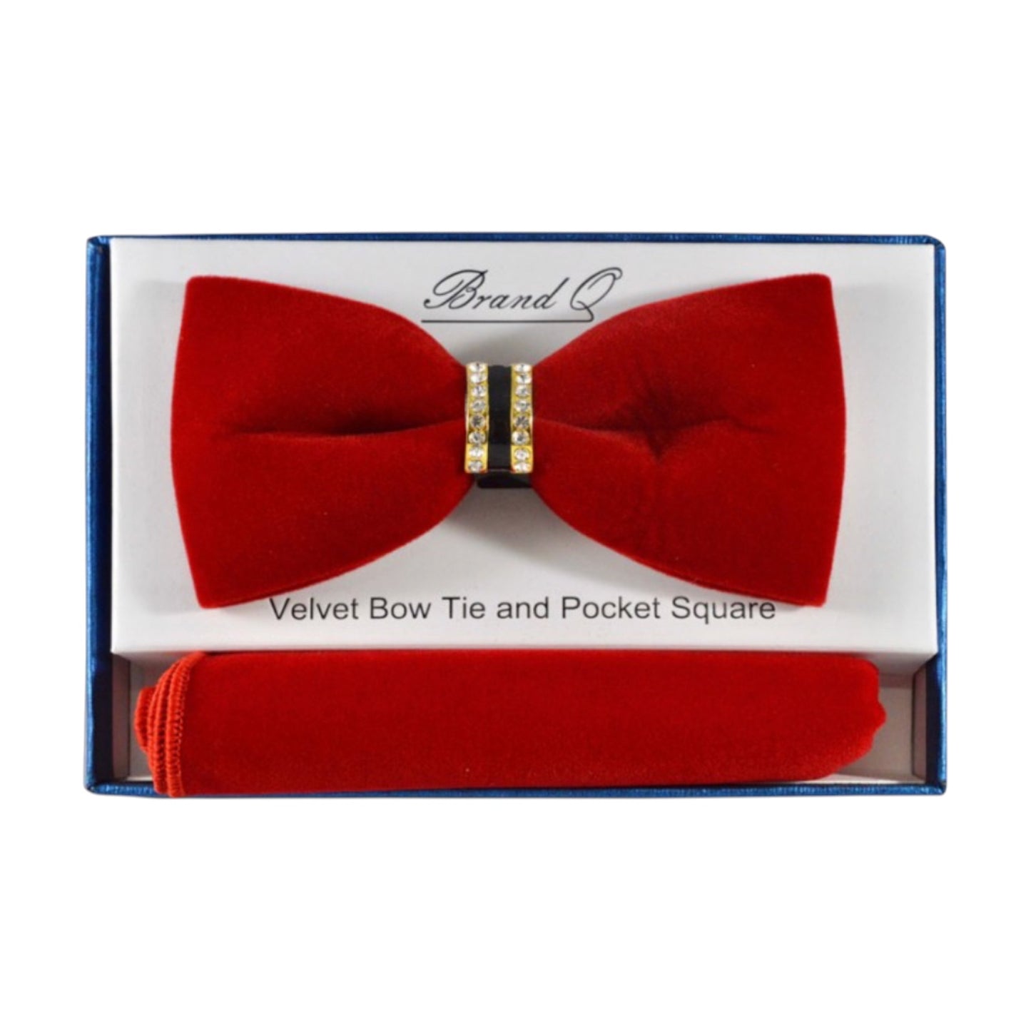 BRAND Q: Embellished Velvet Bow w/ Hanky BTVR100