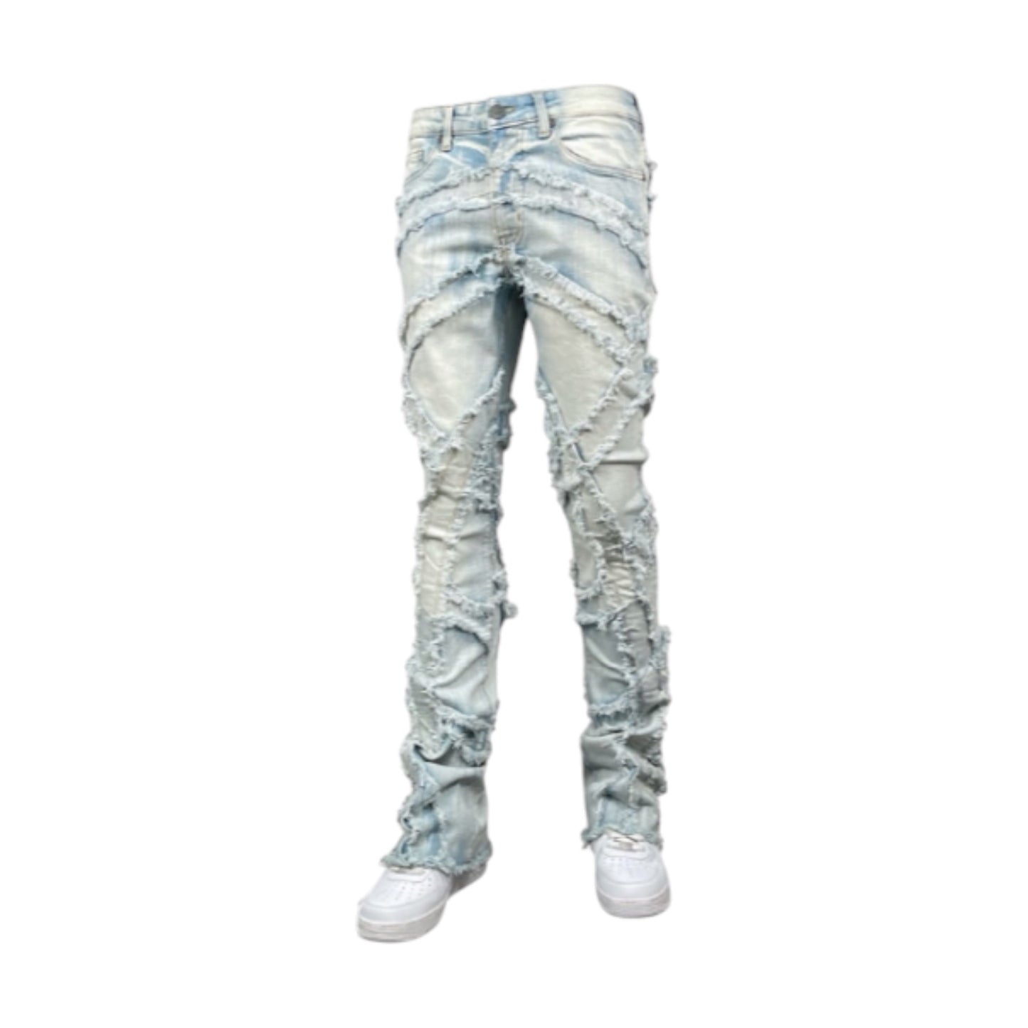 BLIND TRUST: Arch Stacked Jeans BTP25874