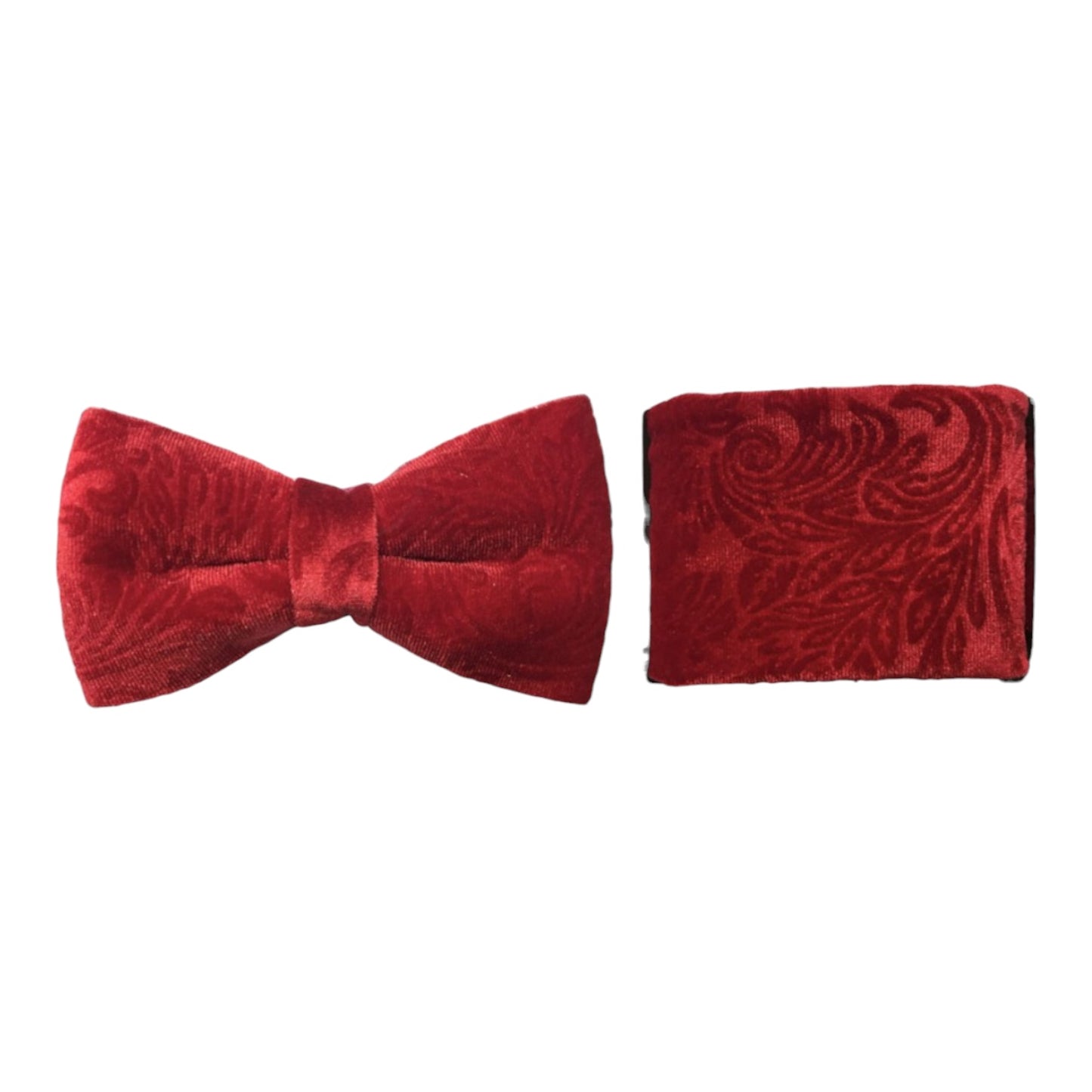BRAND Q: Velvet Paisley Bow w/ Hanky BTV600