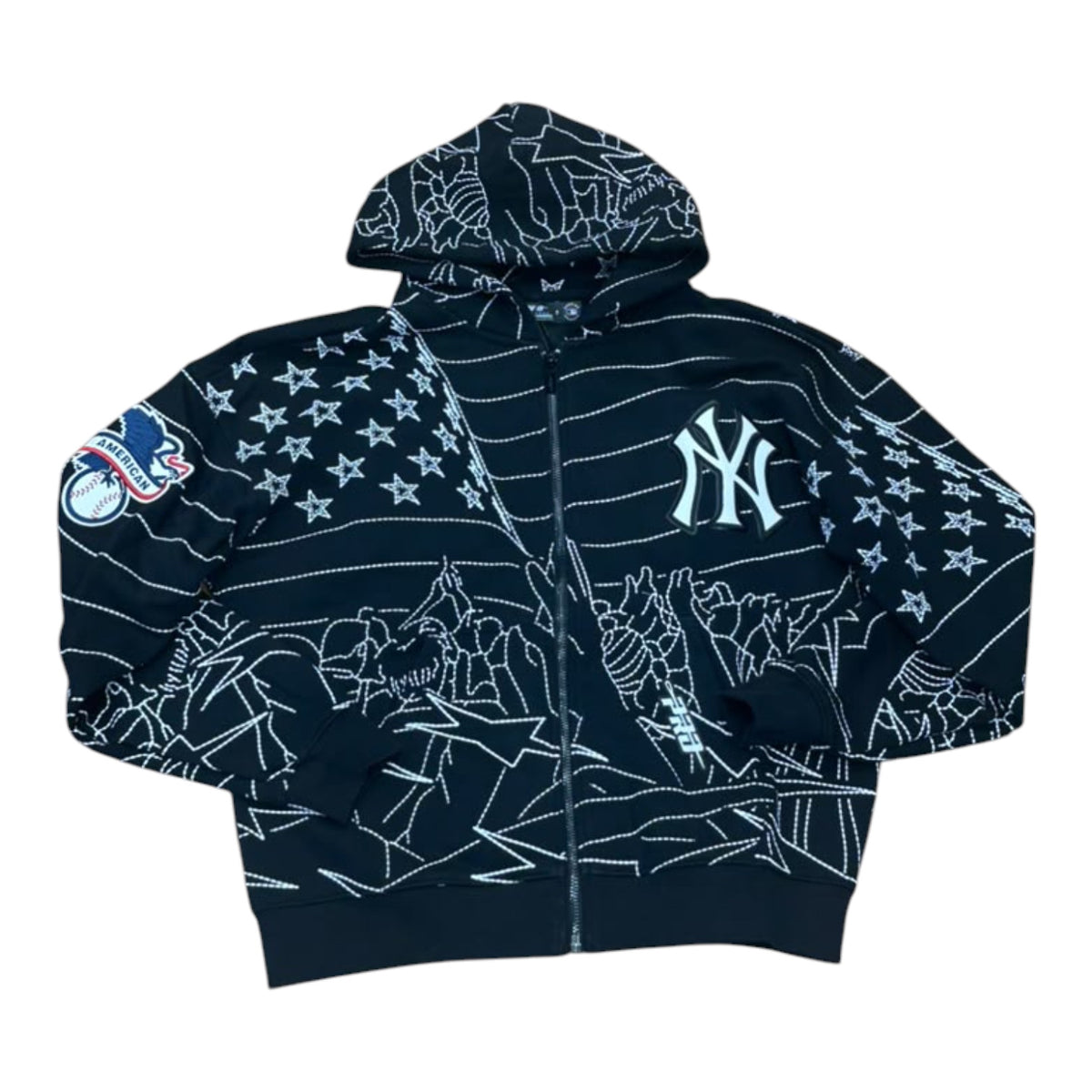 PRO STANDARD: Yankees AOP Zip Hoodie LNY5316496