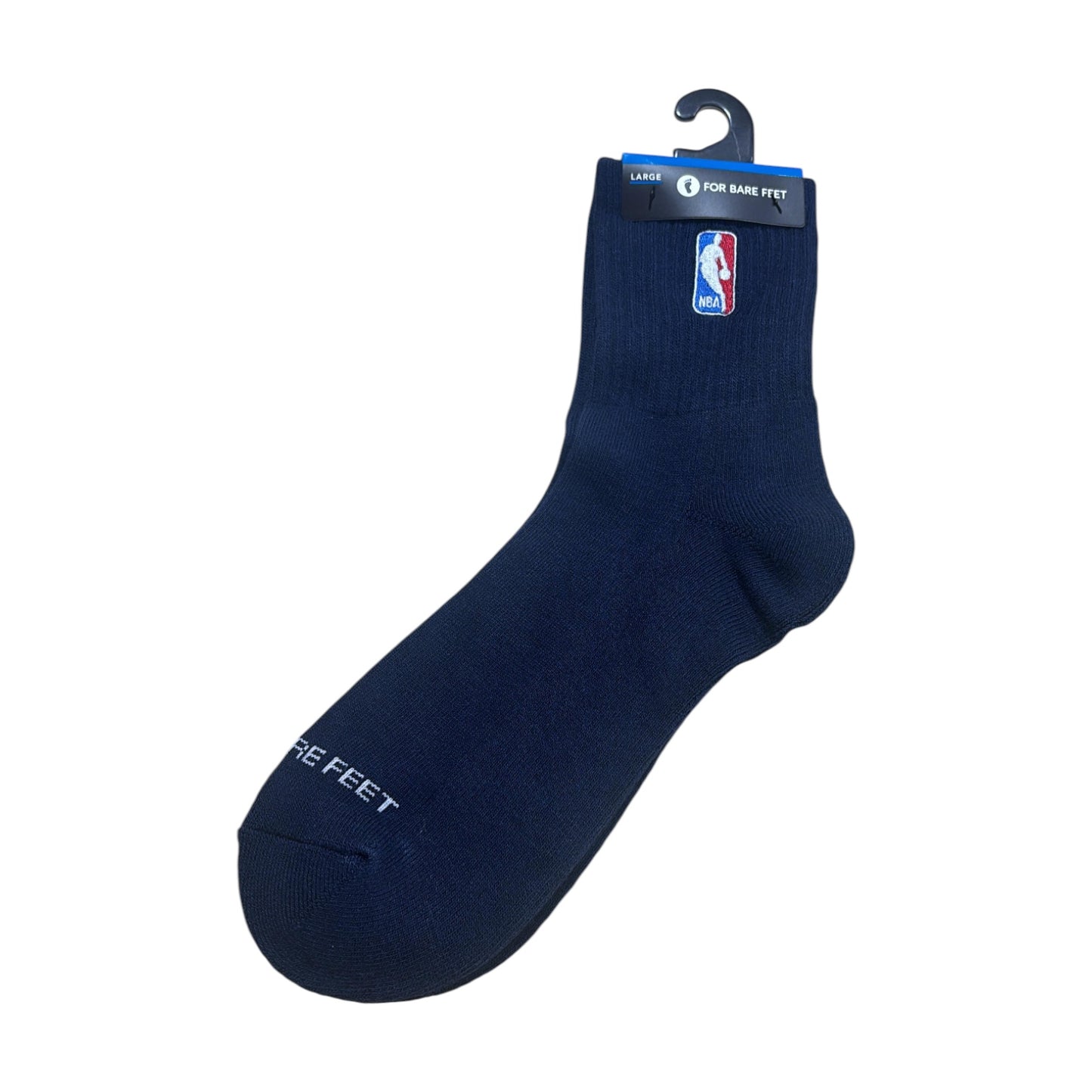 FOR BARE FEET: Classic NBA Logoman Crew Socks