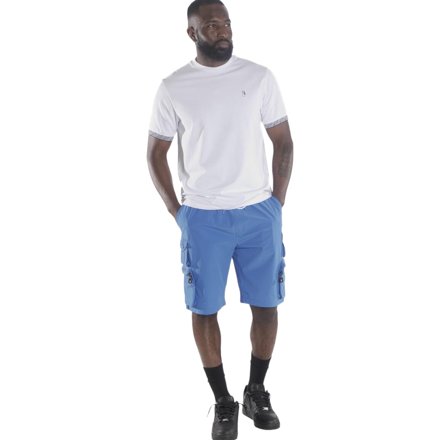 MAKOBI: Colton Nylon Cargo Shorts M633 TUSC