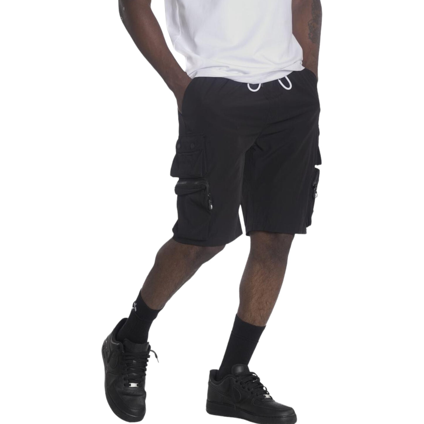 MAKOBI: Colton Nylon Cargo Shorts M633 TUSC
