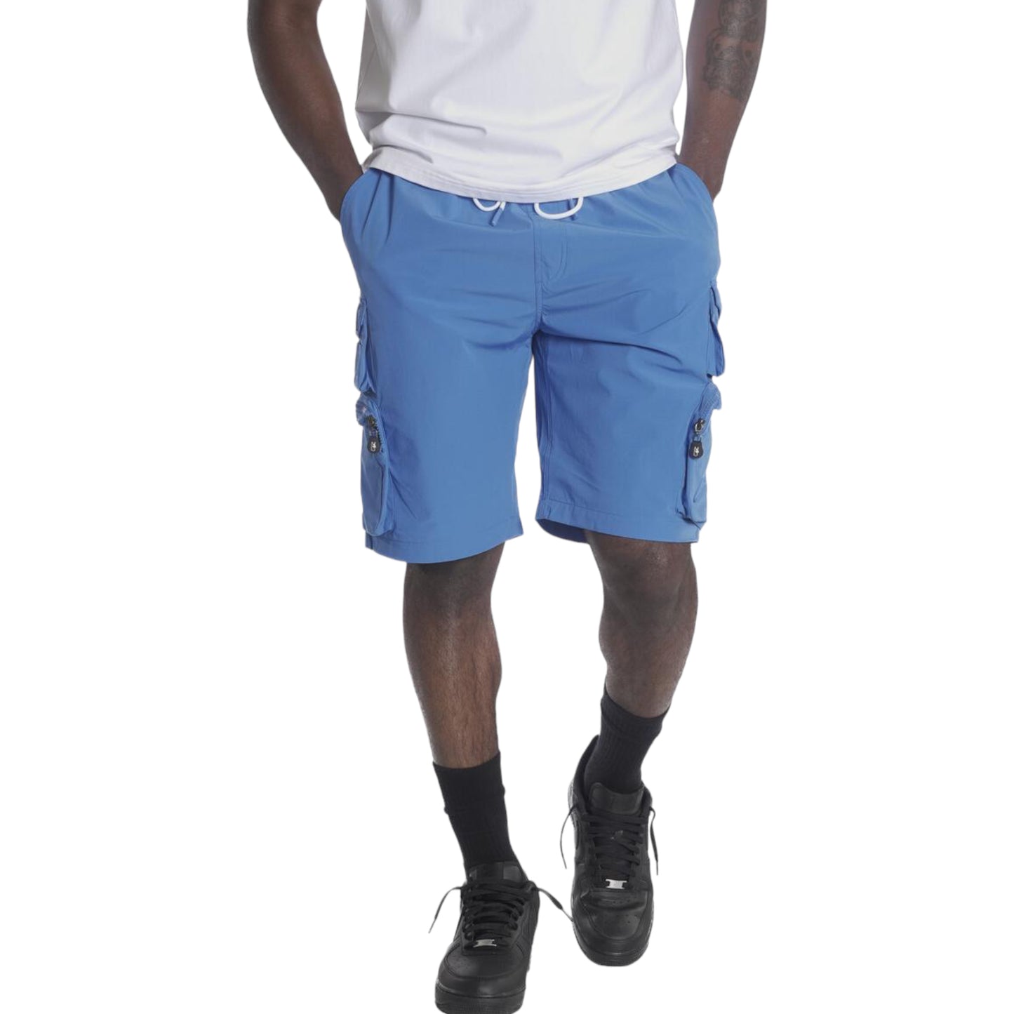 MAKOBI: Colton Nylon Cargo Shorts M633 TUSC