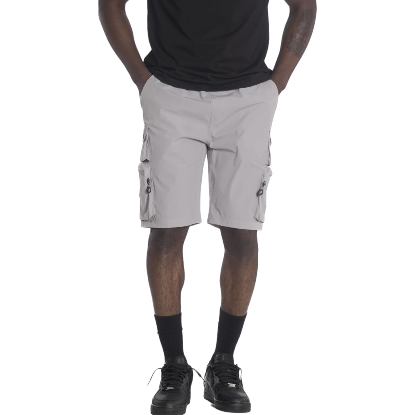 MAKOBI: Colton Nylon Cargo Shorts M633 TUSC