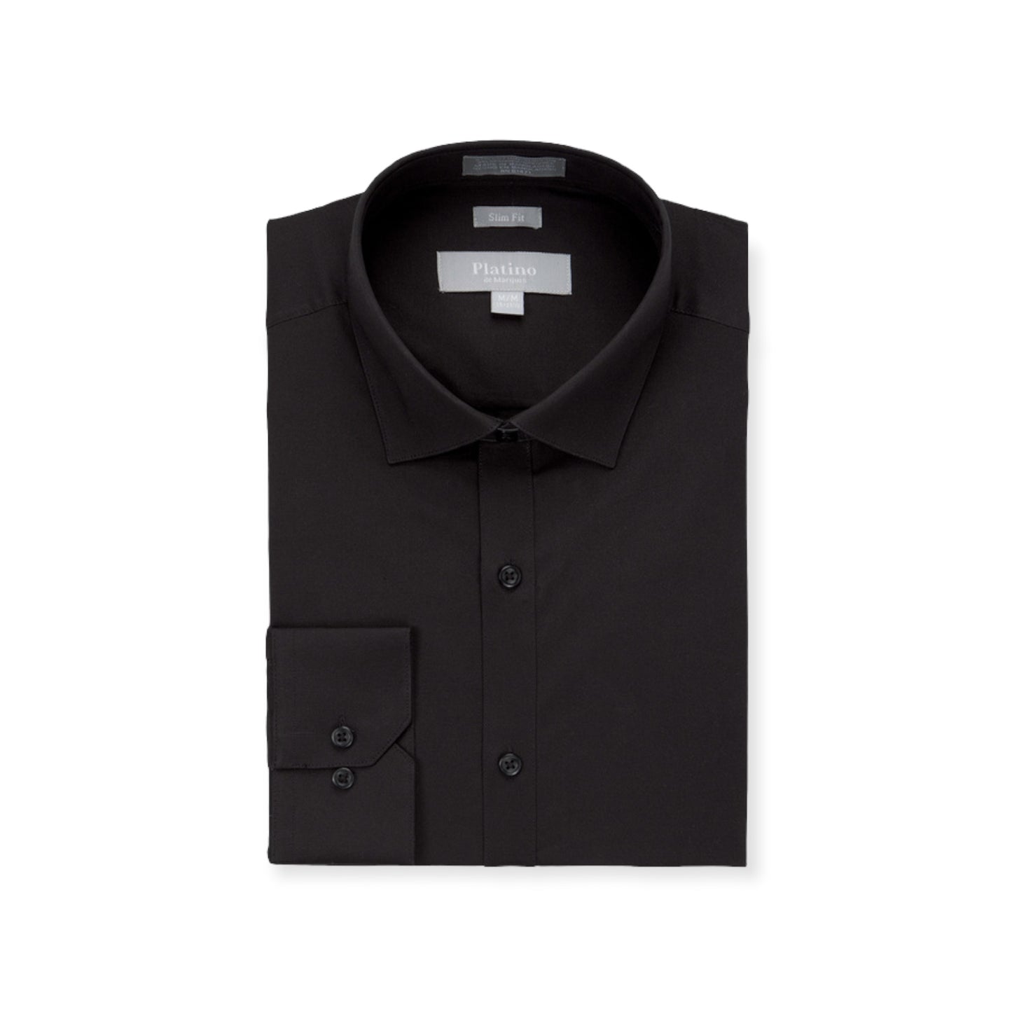 PLATINO: Spandex Slim Fit Dress Shirt 973