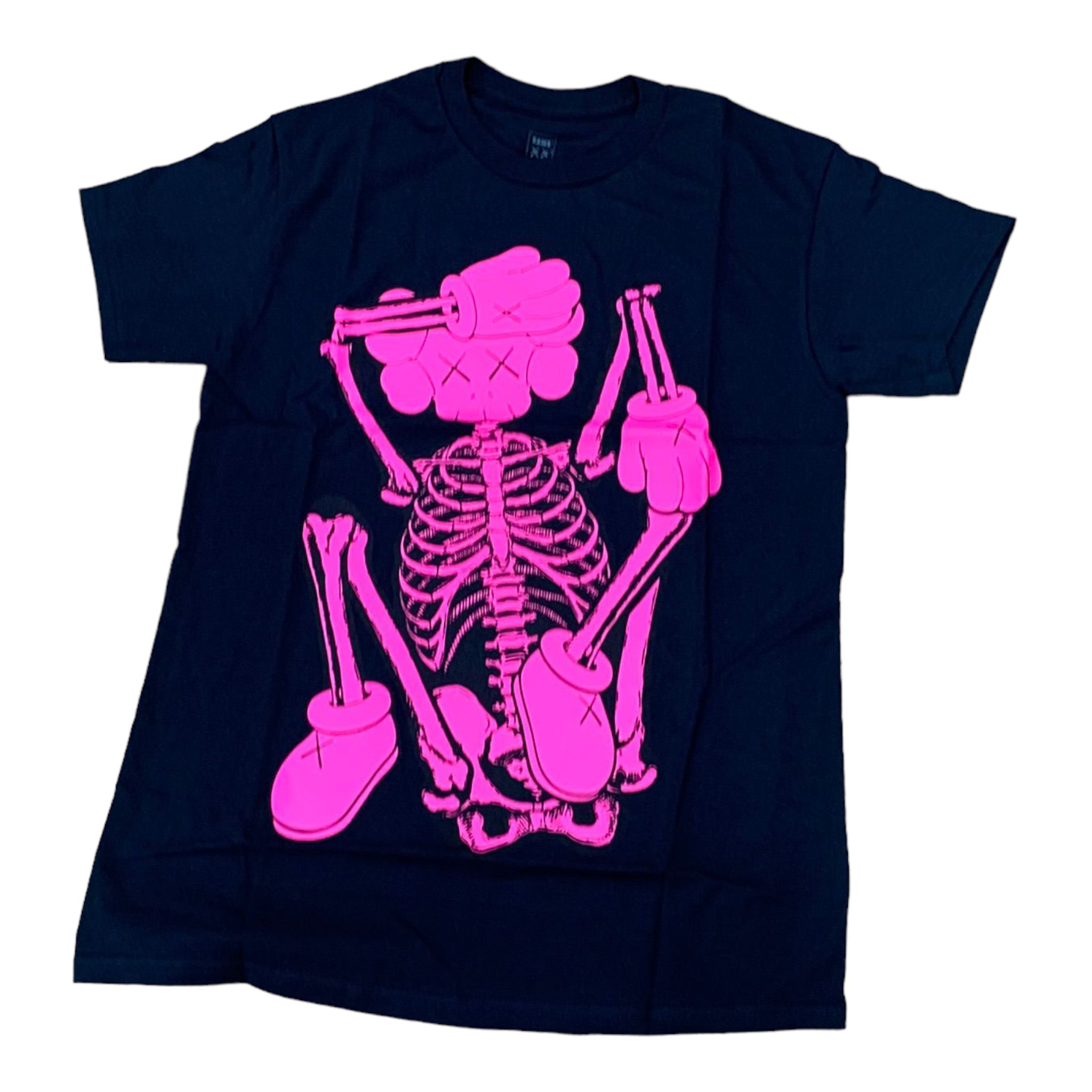 KAWS orders Skeleton NEW FICTION T-Shirt (White)