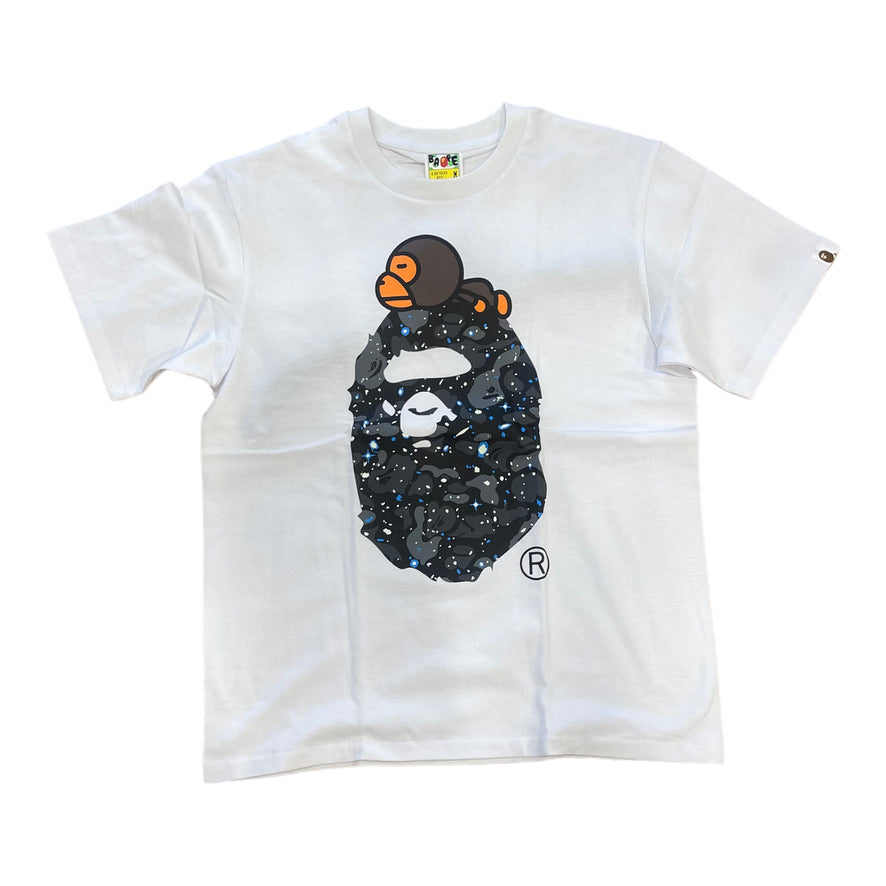 BATHING APE: Space Camo Bape Head SS Tee – On Time Fashions