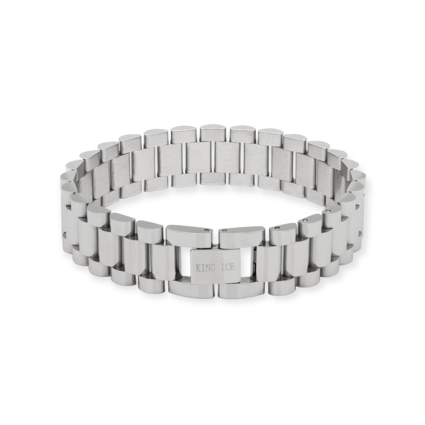KING ICE: 15mm Rolex Link Bracelet
