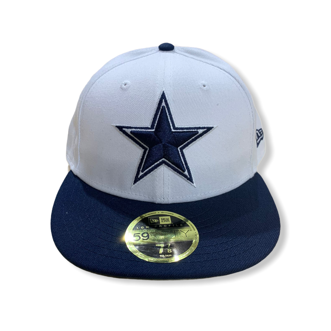 dallas cowboys white fitted hat