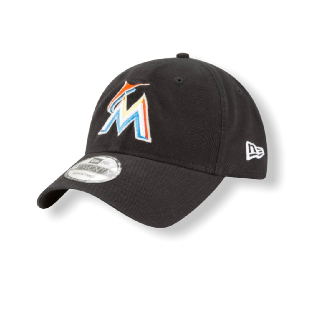 New Era Miami Marlins Logo Orange Baseball Cap Dad Hat