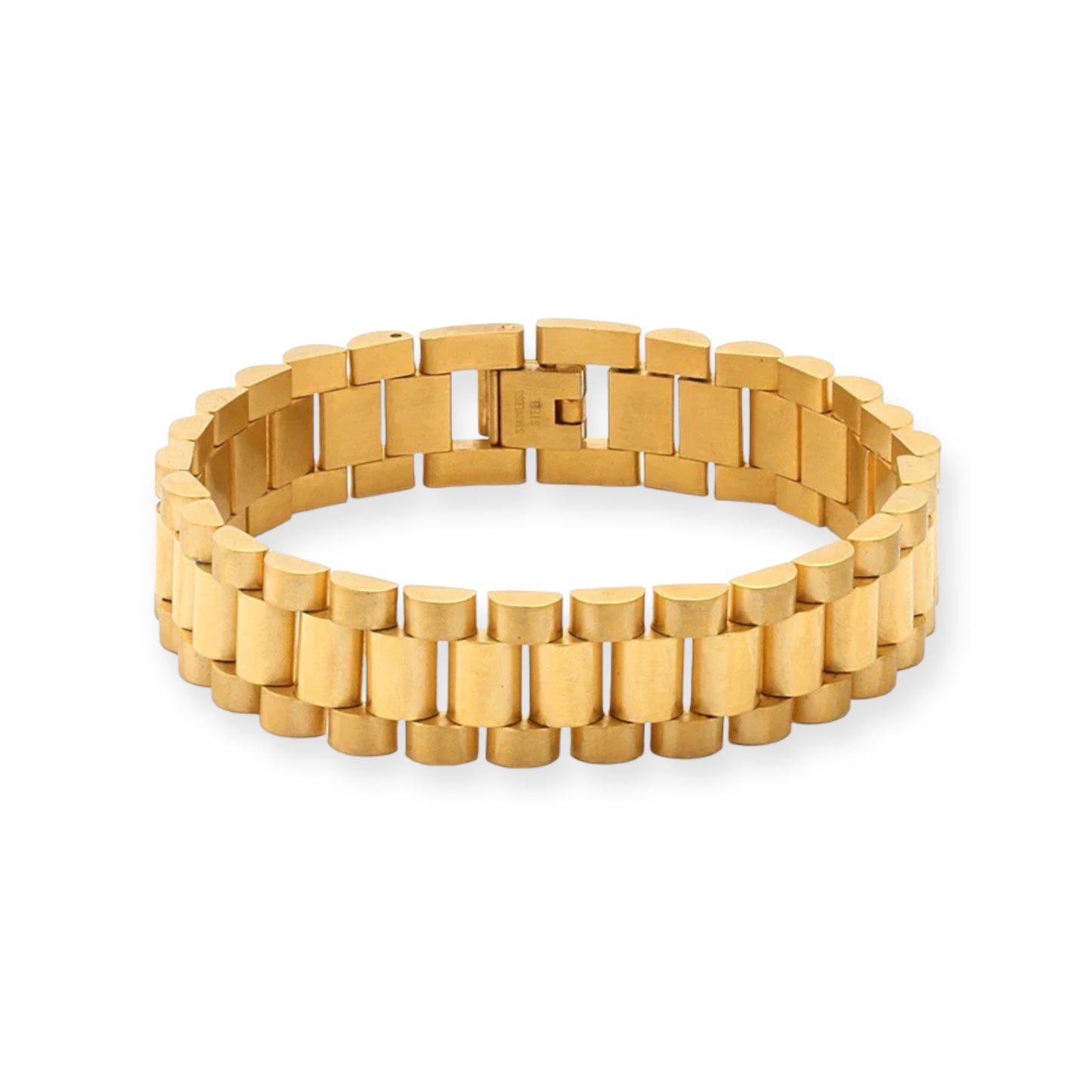 KING ICE: 15mm Rolex Link Bracelet