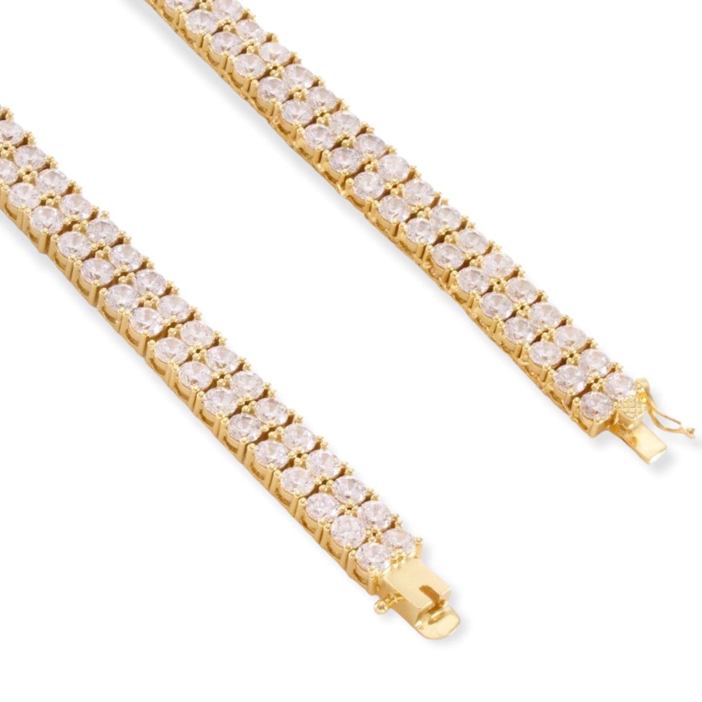 KING ICE: 8mm Double Row Tennis Chain