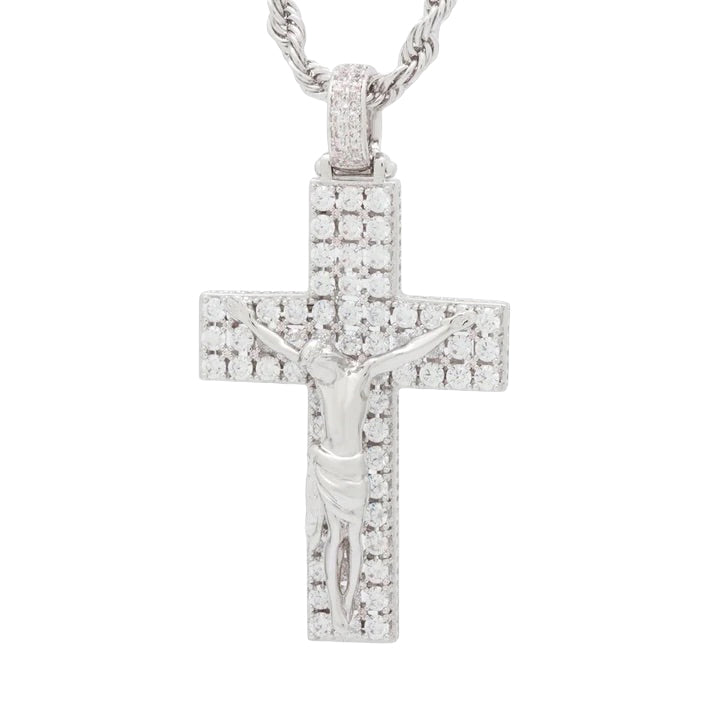 KING ICE: Notorious BIG 14K Crucifix Necklace
