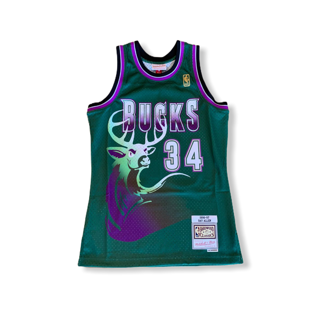 MITCHELL & NESS: Ray Allen Bucks Jersey - On Time Fashions Tuscaloosa