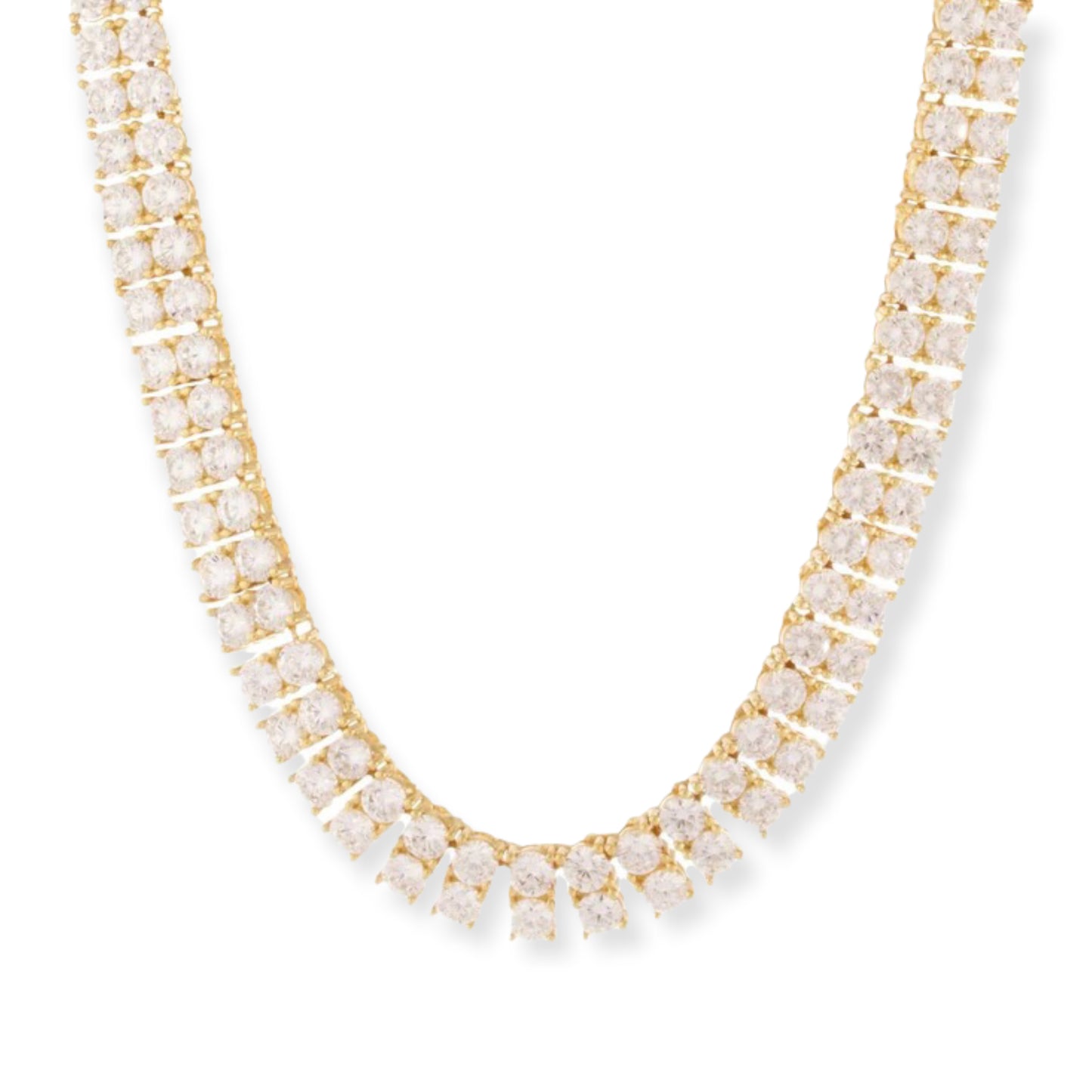 KING ICE: 8mm Double Row Tennis Chain