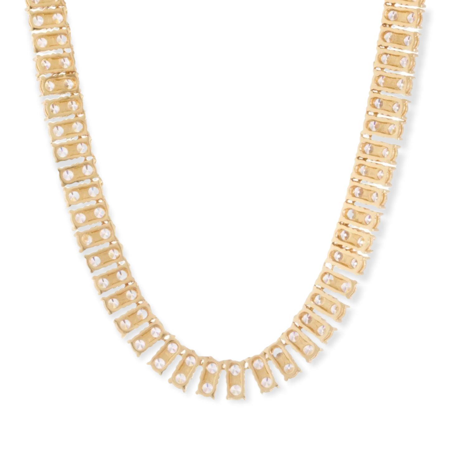 KING ICE: 8mm Double Row Tennis Chain