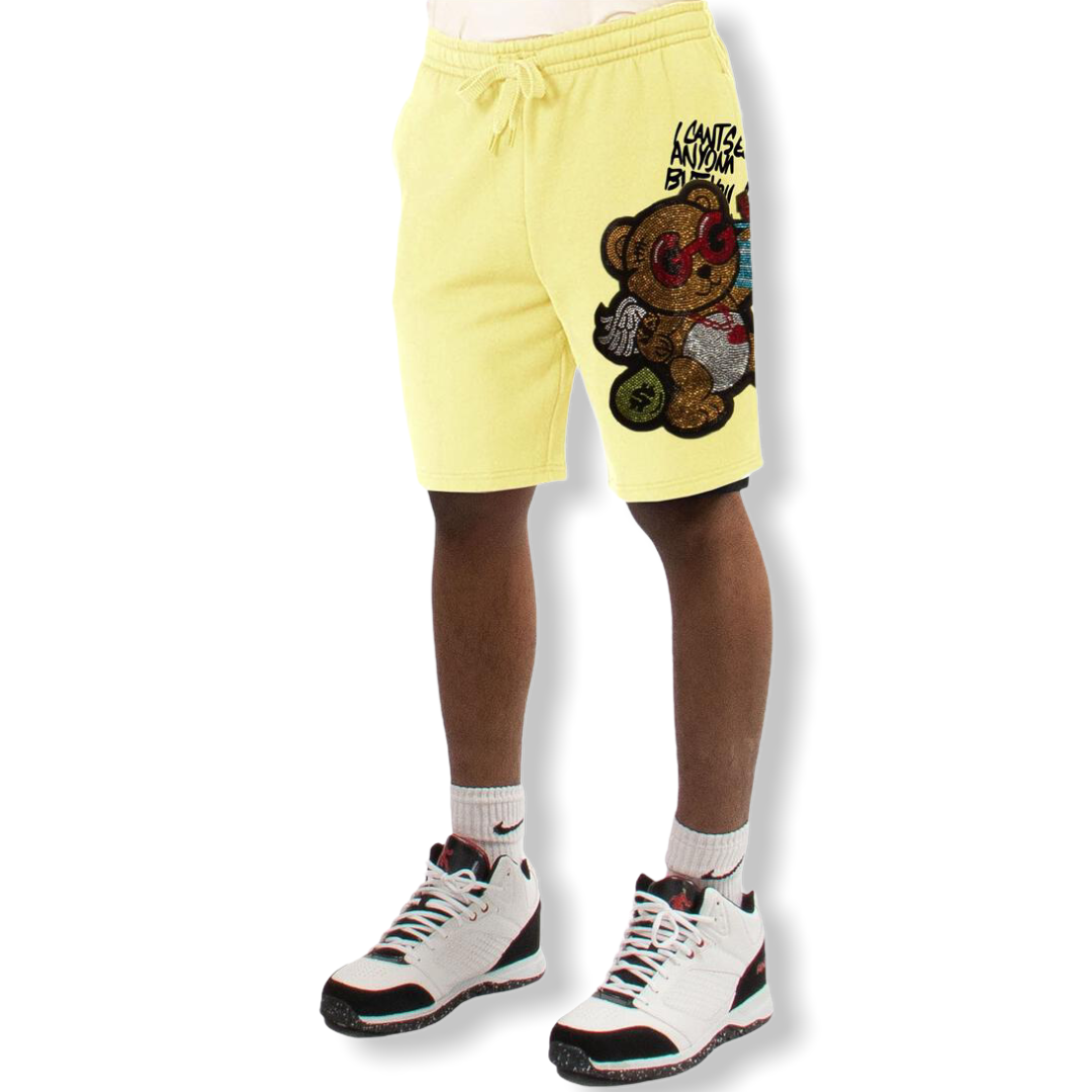 MAJESTIK: King Bear Rhinestone Short Set