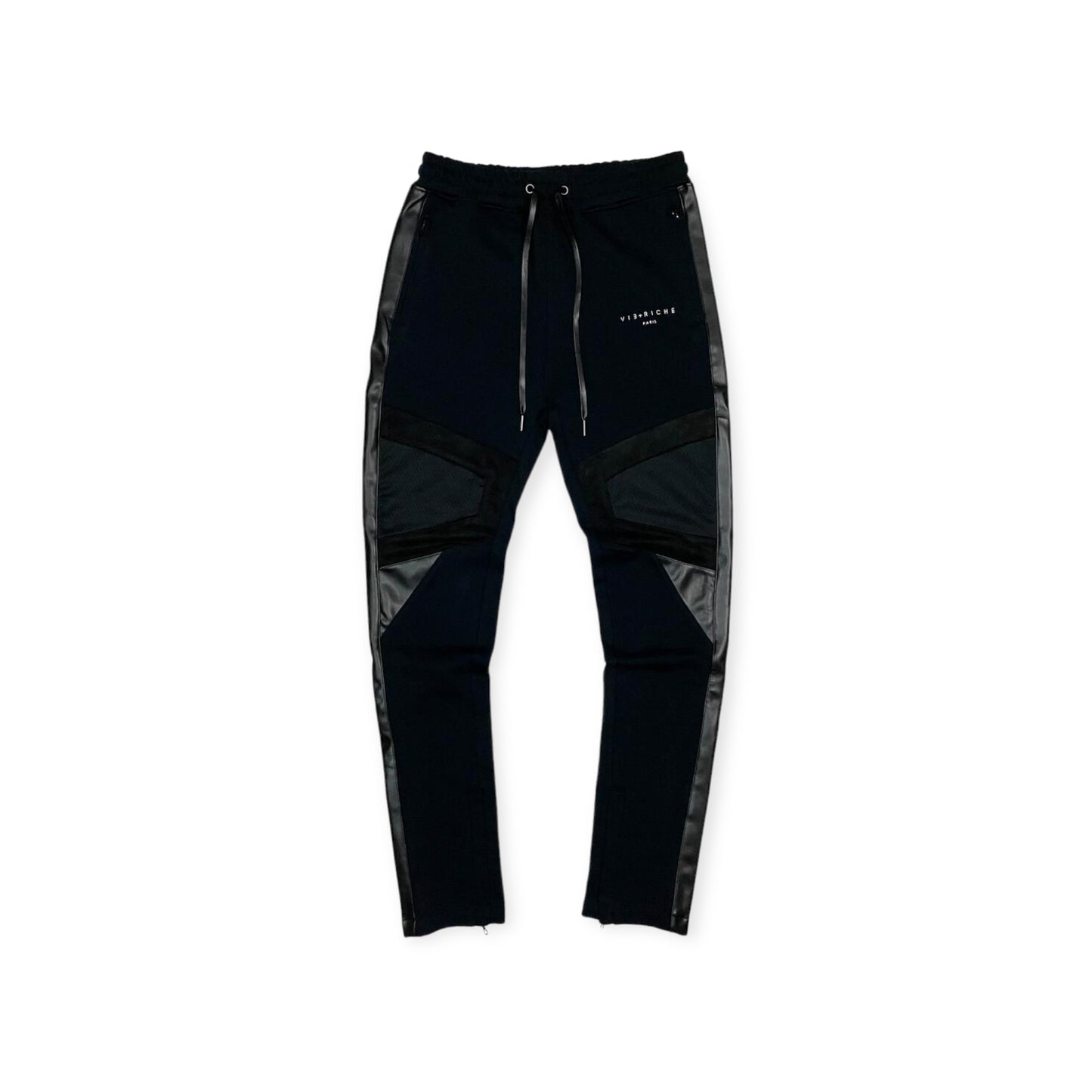VIE RICHE: Triple Black Humble Track Pant Set