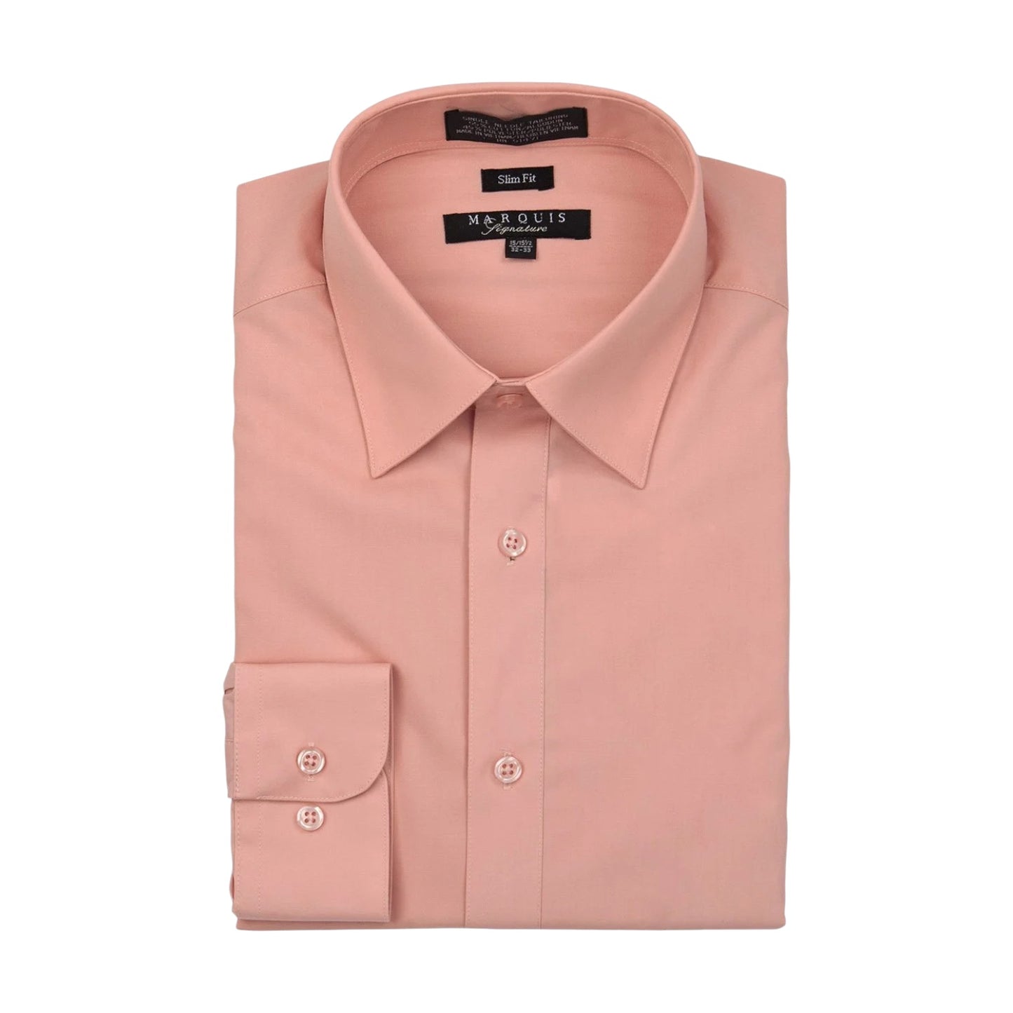 MARQUIS: Solid Slim Dress Shirt 009SL