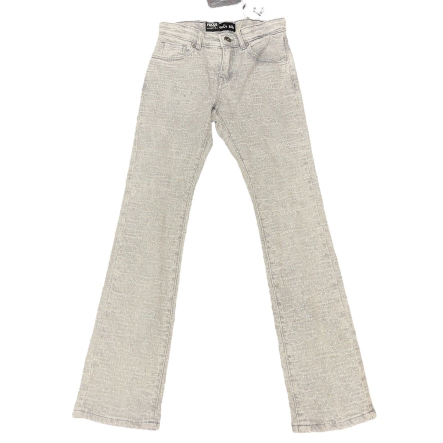 FOCUS: BOYS Laser Rip Stone Stacked 2507