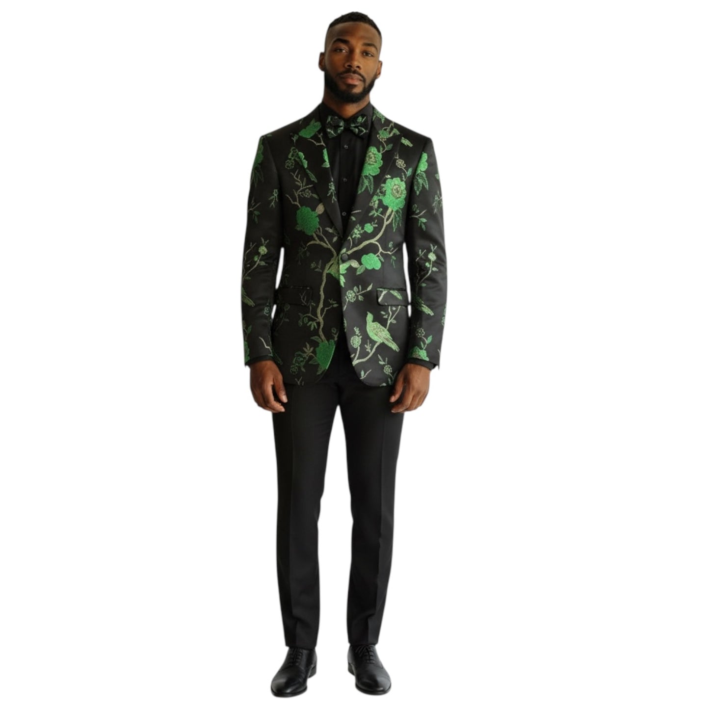 MAZARI: Floral Metallic Blazer 9642