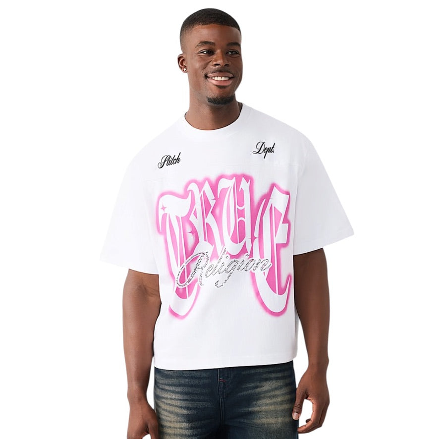 TRUE RELIGION: Crystal Boxy SS Tee 110306