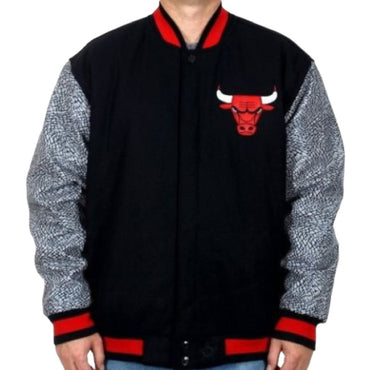 JH DESIGN: Bulls Melton Varsity Jacket 253