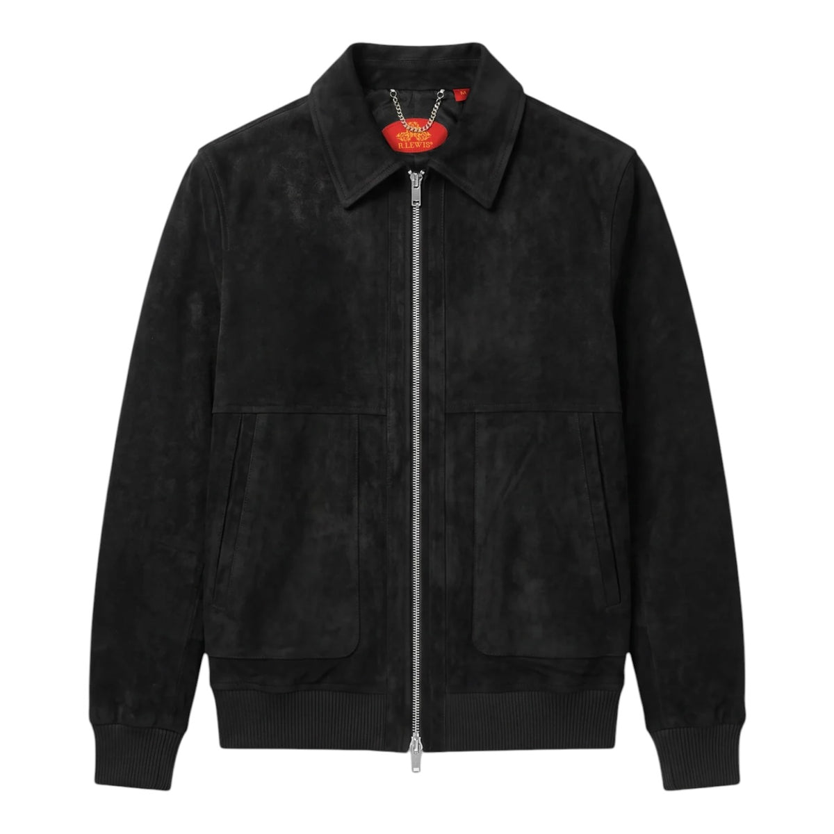 R. LEWIS: Suede Bomber Jacket RLO12