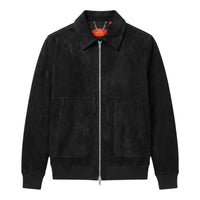 R. LEWIS: Suede Bomber Jacket RLO12