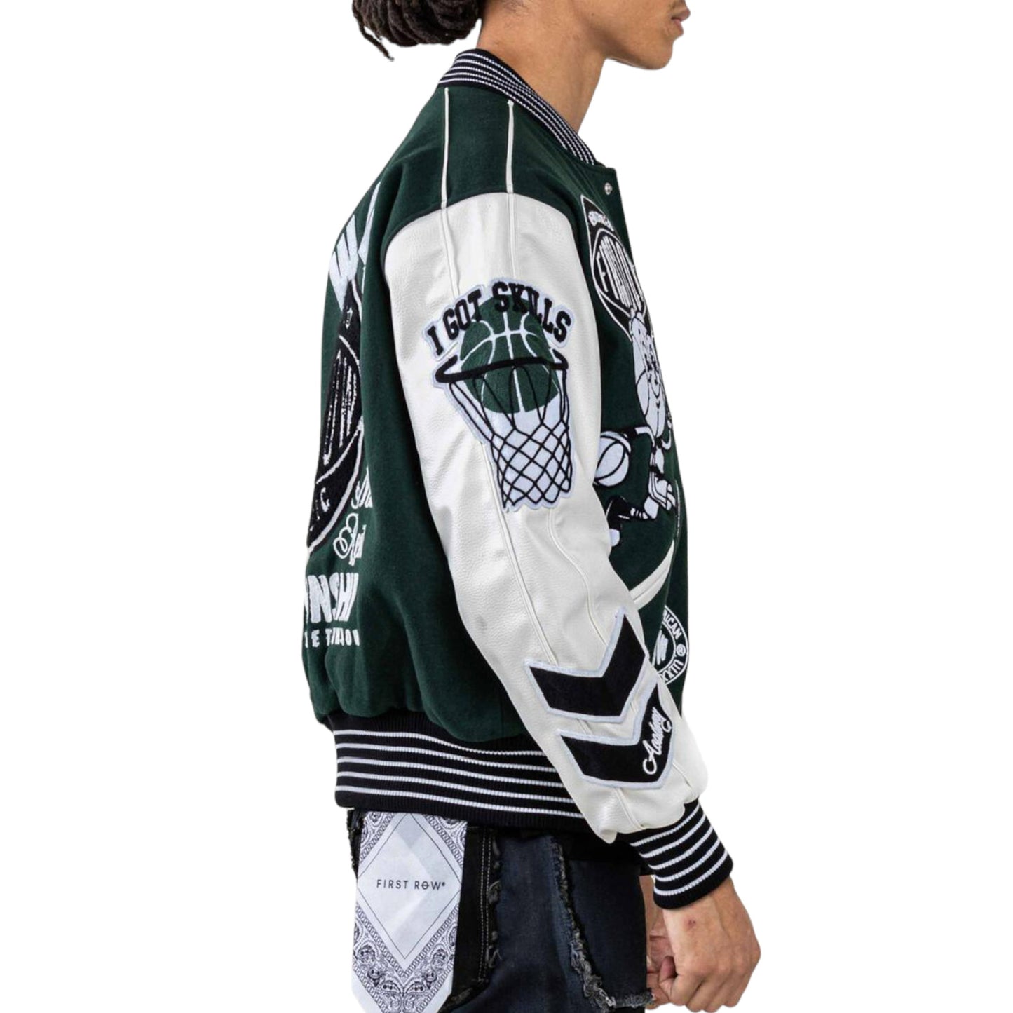 FIRST ROW: Best Never Rest Varsity Jacket FRJ0050