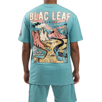 BLAC LEAF: Tapestry Knit Short Set