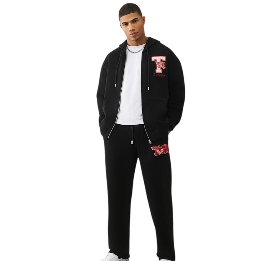 TRUE RELIGION: Champs Zip Hoodie Jogger Set