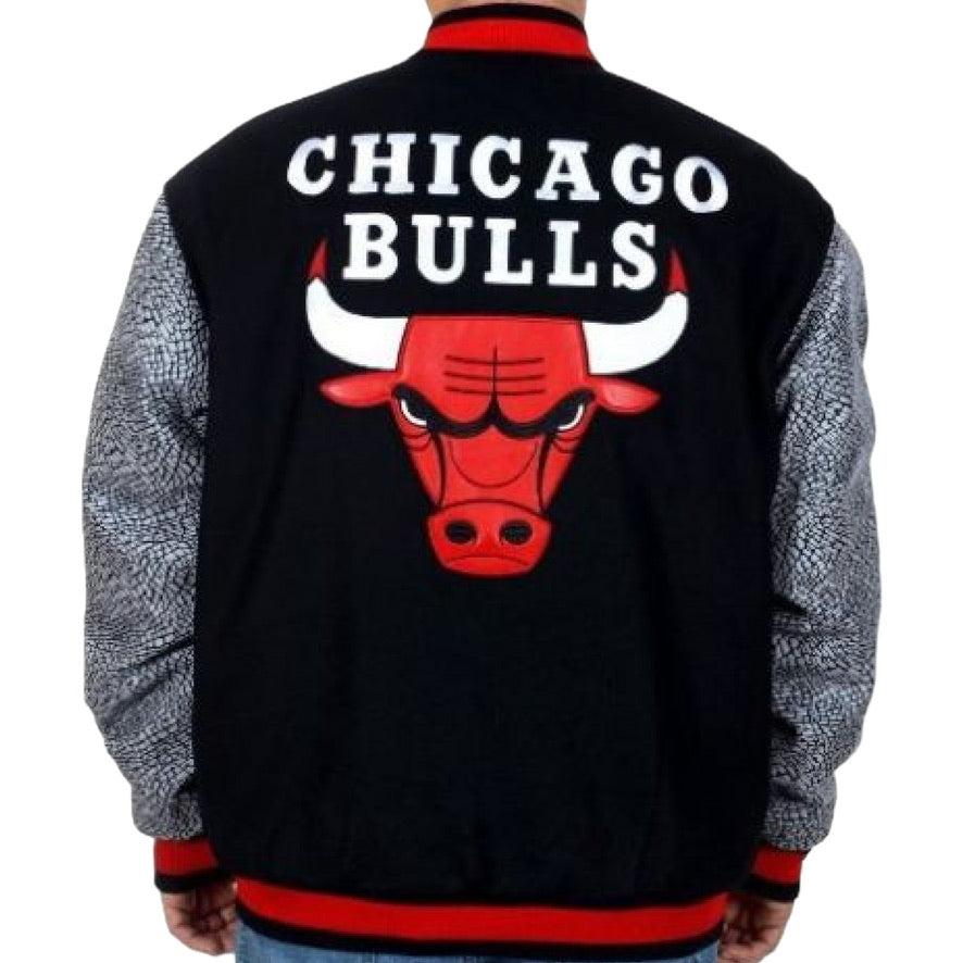 JH DESIGN: Bulls Melton Varsity Jacket 253