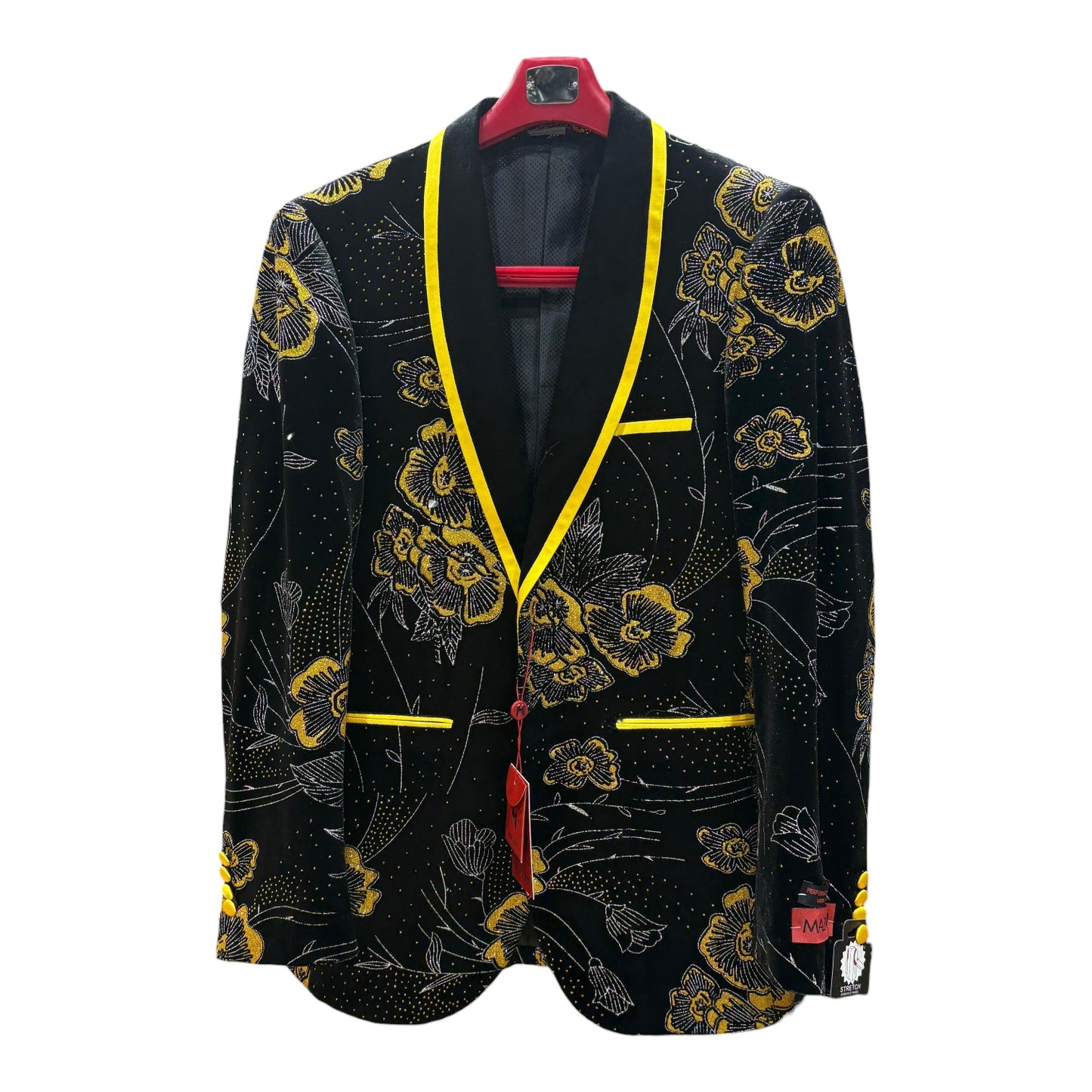MAZARI: Floral Metallic Blazer 9640