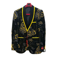 MAZARI: Floral Metallic Blazer 9640