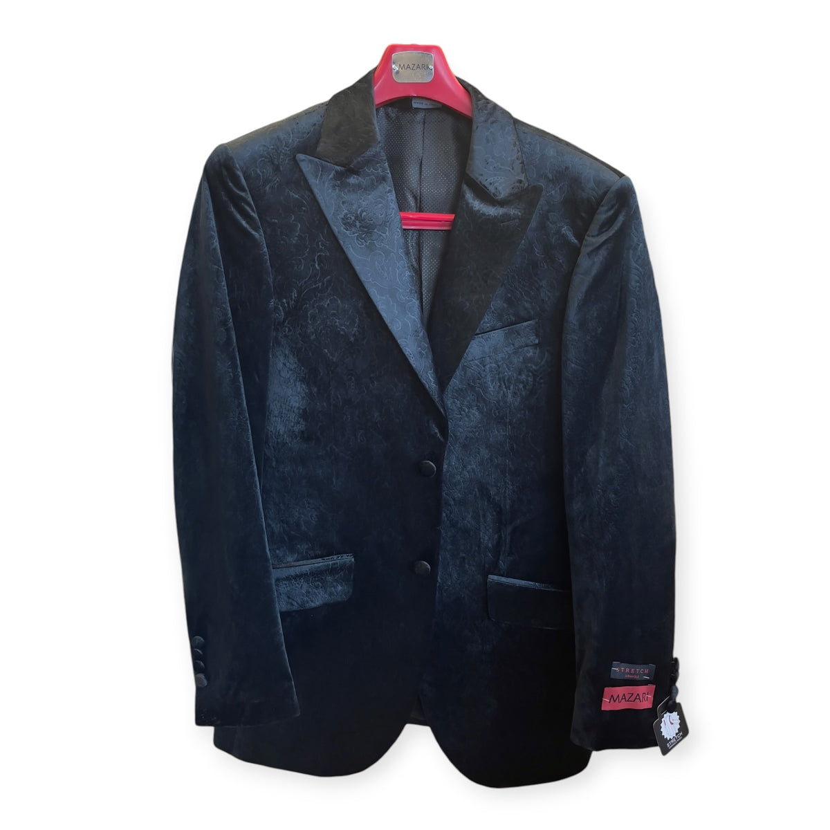 MAZARI: Pattern Velvet Blazer 6000