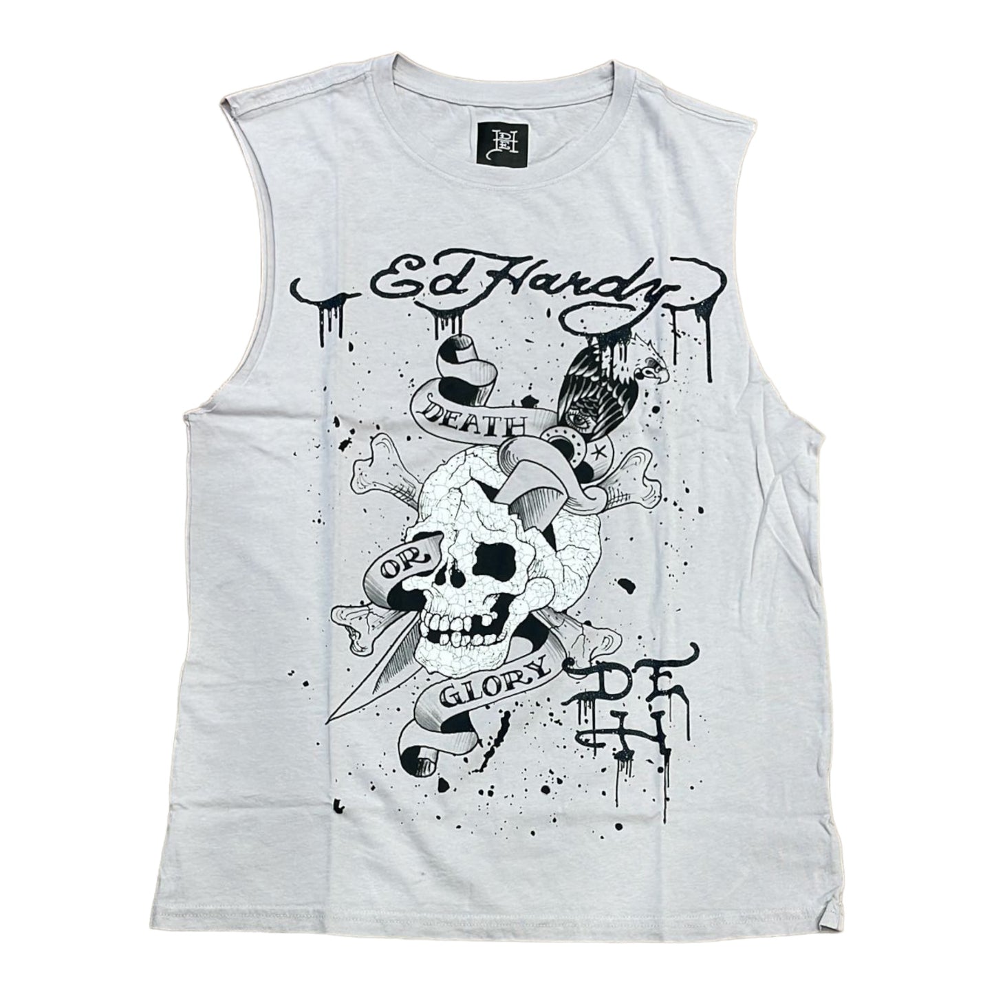 ED HARDY: DG Skull Sleeveless Tee