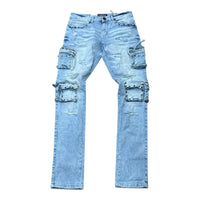 FOCUS: Studded Cargo Denim 2401